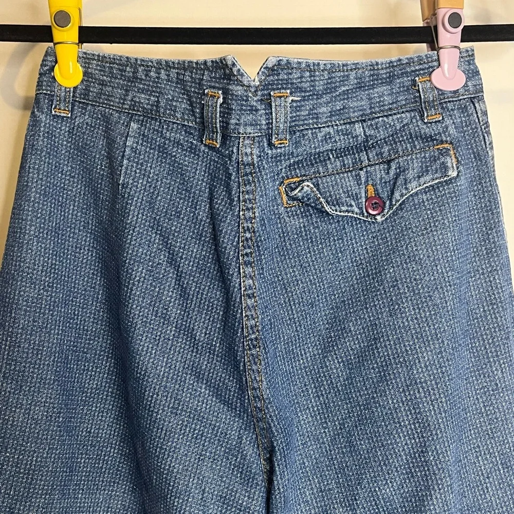 Brittania Pentimento Junior’s (VTG 11)  27x32 High Waist Checkered Mom Jeans